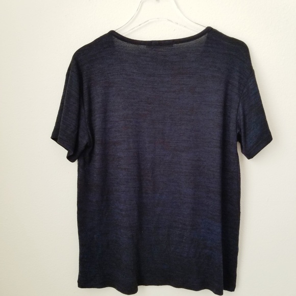 Rag & Bone/ Jeans V Neck Navy Blue Pocket T Shirt - Picture 6 of 6